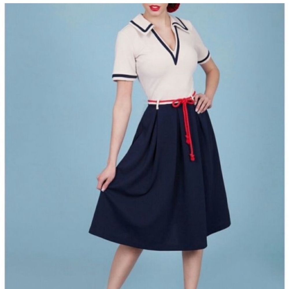Tatyana yacht Nautical dress sz S